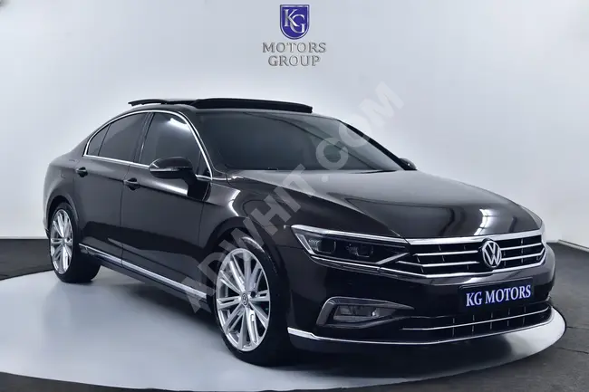 سيارة  WV PASSAT ELEGANCE  موديل  2019 بسقف زجاجي  كاميرا+ذاكرة+تدفئة+تدليك