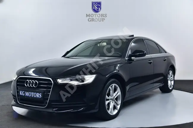 سيارة AUDI A6 موديل 2014  ستارة بالمقاعد الخلفية ابواب شفط مقاعد بذاكرة تدفئة وصندوق أمتعة  كهربائي