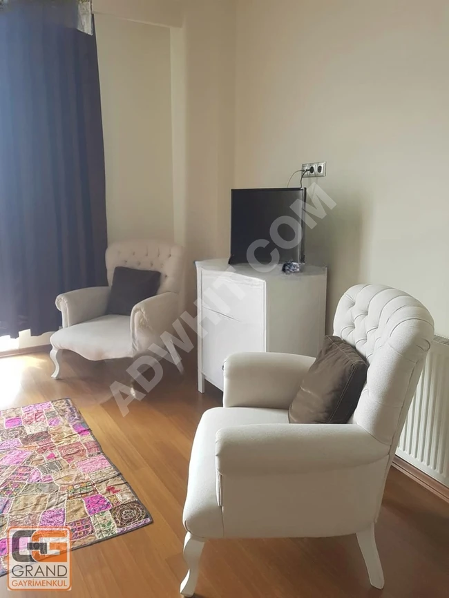 Spacious fully furnished 1+0 apartment for sale in the ELIT GRAND PALAS complex.