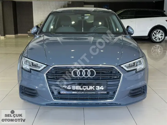 2020 AUDI A3 car with 150 horsepower, panoramic glass roof, launch color, with options for exchange or installment.