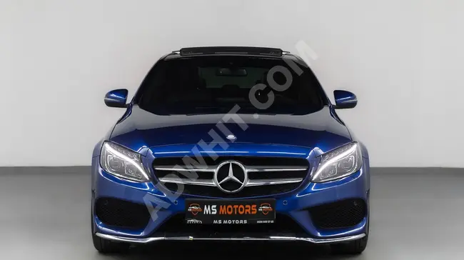 سيارة Mercedes - Benz C 180 موديل 2017 بدون صبغ/تدفئة/مقاعد مدفئة/نافذة كاميرا/رؤية ليلية/مرآة كهربائية