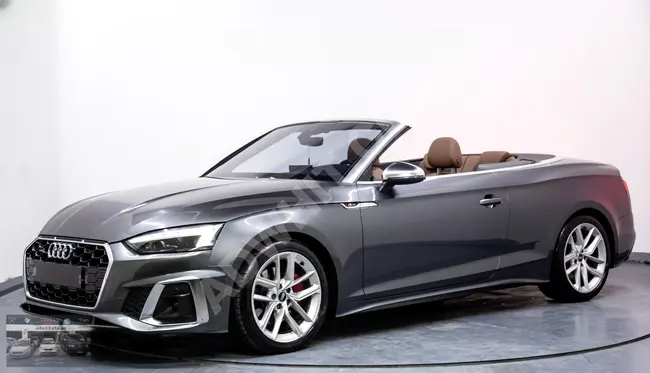 Audi A5 Cabrio - موديل 2021 - لون رمادي - 66,686 كم