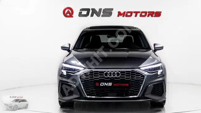 AUDI A3 35 TFSI S LINE car model 2023 - with a glass roof from ONS MOTORS