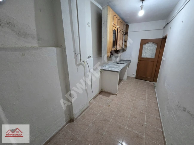 For rent: 1+1 apartment on the ground floor with a garden in İkitelli Mehmet Akif Neighborhood.