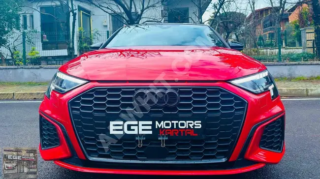 EGE MOTORS/2023/AUDİ A3/SPORTBACK/35TFSI/S LİNE/HATASIZ/BOYASIZ