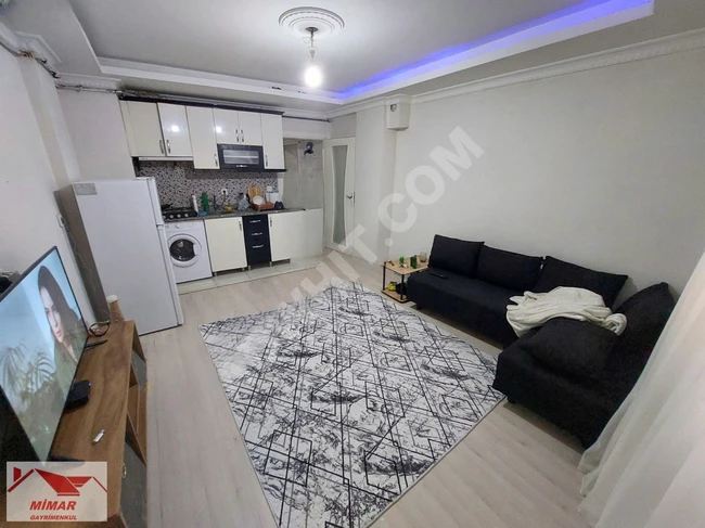 1+1 apartment on the ground floor in MEHMET AKİF - from MİMAR EMLAK, eligible for a loan.