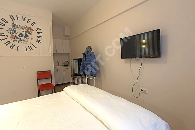 Fully furnished studio apartments in Taksim Feridiye, just 5 minutes from the metro.