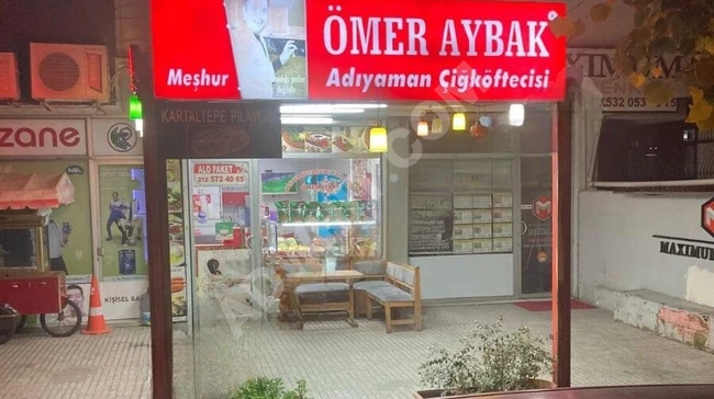 Shop for sale rented in KARTALTEPE Center for preparing Çiğ Köfte for 15 years.