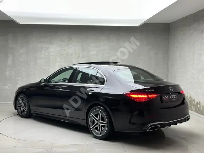 سيارة MERCEDES C200 AMG 4MATİC موديل 2023 - بدون طلاء / جلد TABA / دفع بالأقساط