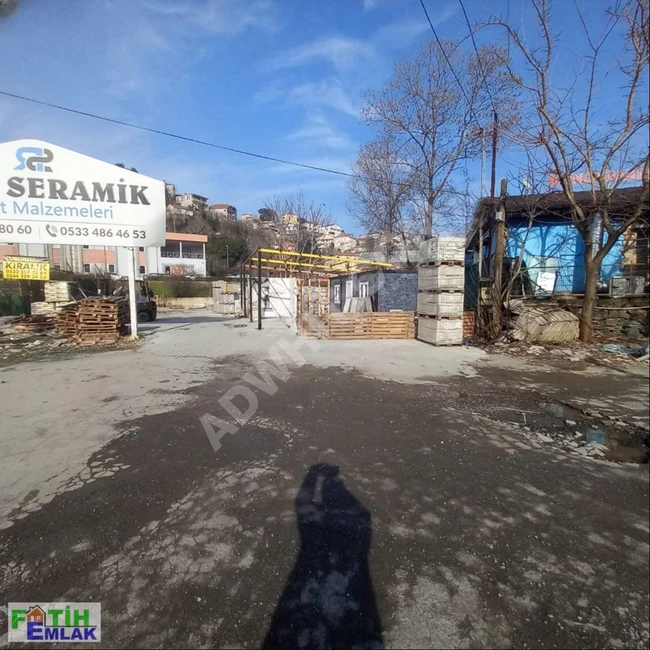 A 600 m2 plot for rent in the Çubuklu area of Beykoz for use as a warehouse.