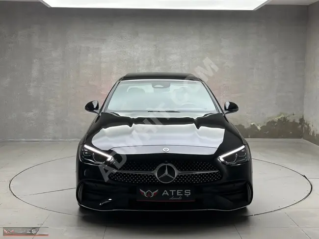 سيارة MERCEDES C200 AMG 4MATİC موديل 2023 - بدون طلاء / جلد TABA / دفع بالأقساط