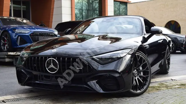 Mercedes - Benz SL 43 AMG موديل 2023  مع  عادم رياضي + نظام صوت BURMASTER