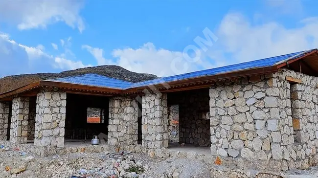 Unfinished villa for sale in KAŞ BEZİRGAN