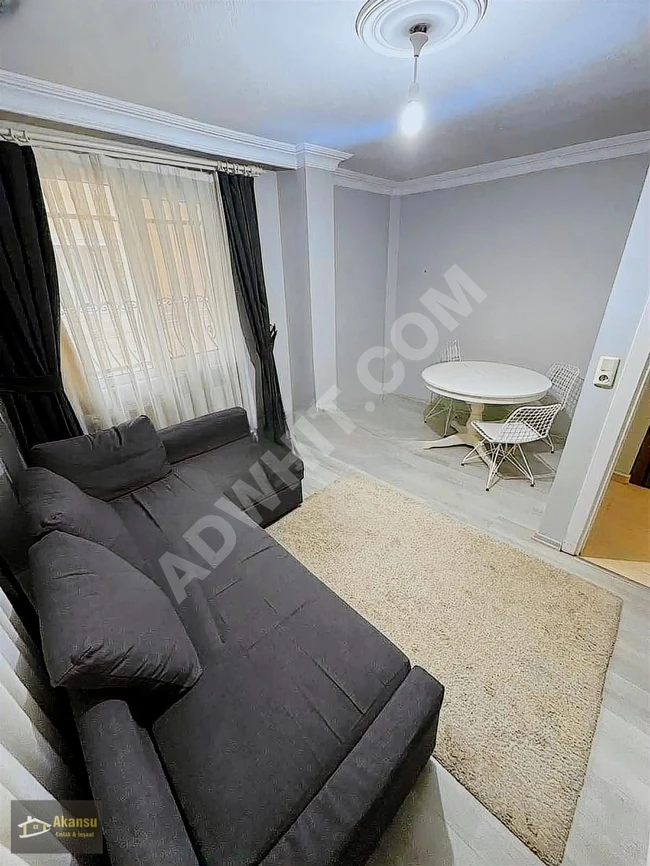 Furnished 1+1 apartment near the metro, with elevated entrance from AKANSU.