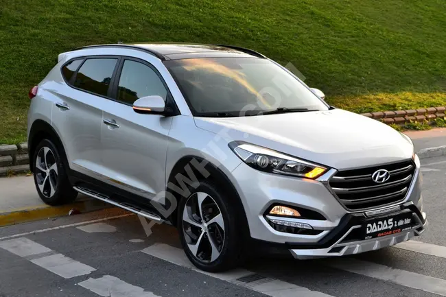 Hyundai Tucson  موديل 2017 55 ألف كم بسقف زجاجي، دفع رباعي، بدون عيوب