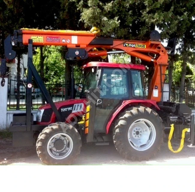 Manufacturing of cranes behind the tractor