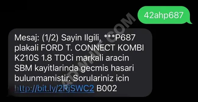 2004 CONNECT 90'LIK/ 280.000Km/ TRAMERSİZ/ 1.5 BOYA