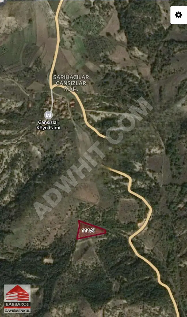 Independent land for sale 4954 square kilometers in BİLECİK, GÖLPAZARI SARIHACILAR area