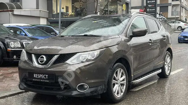 NISSAN QASHQAI - موديل 2014 - سقف بانورامي - اتوماتيك - 184 الف كم - كاميرة رؤية خلفية - من  RESPECT MOTORS