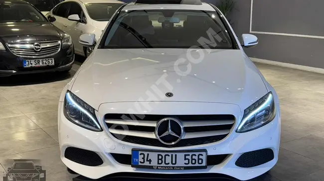 Mercedes - Benz - سيارة بدون نقاط طلاء، إصدار مميز مع سقف بانورامي، جلد، نظام ملاحة، كاميرا رؤية خلفية، مصابيح LED