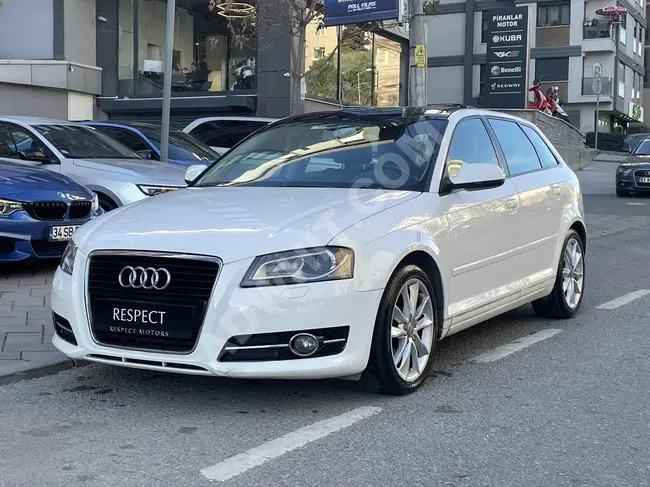 RESPECT MOTORS 2012 AUDI A3 SPORTBACK 1.6 TDI CAM TAVAN 162 KM