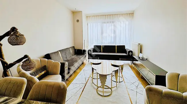 Apartment for rent 1+1 fully furnished in the İNNOVİA 2 complex, with a view overlooking the swimming pool.**