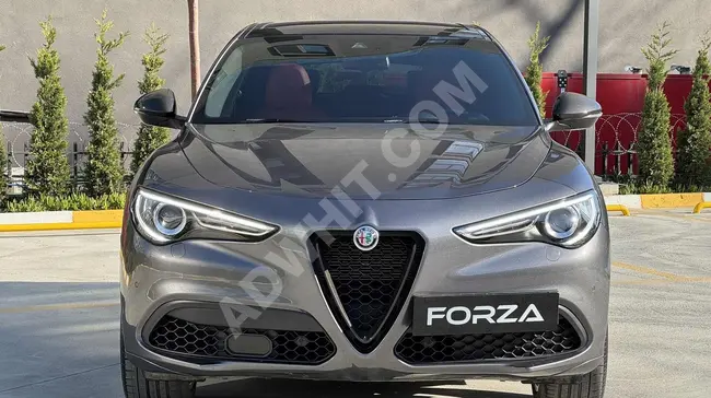 Alfa Romeo Stelvio 2022 model with 280 horsepower, no paint, 21-inch rims from FORZA AUTO.