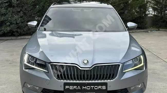 سيارة SKODA SUPERB 1.6TDI PRESTIGE موديل 2016 - سقف بانوراما