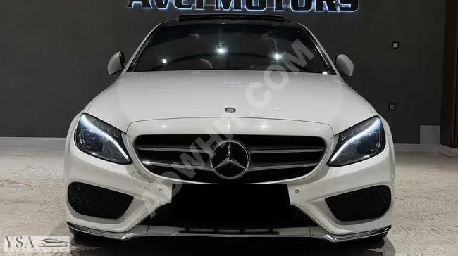 سيارة Mercedes - Benz C 200 D موديل 2018 - بدون خطأ + AMG أصلي