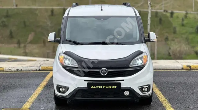 سيارة Fiat Doblo موديل 2017، بمسافة 145 ألف كم، بدون أخطاء، 6 سرعات، لمبات عيون، مرآة كهربائية.