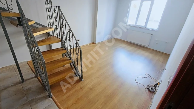 Duplex for rent 2+1 in a new building, 2 minutes away from the metro in 4LEVENT ÇELİKTEPE