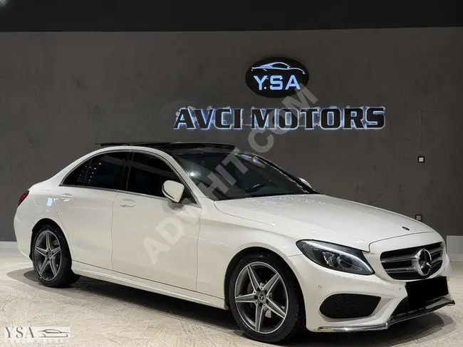 سيارة Mercedes - Benz C 200 D موديل 2018 - بدون خطأ + AMG أصلي