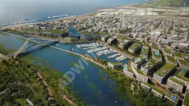 Residential land planned in the Istanbul Canal project in the Dursunköy area.