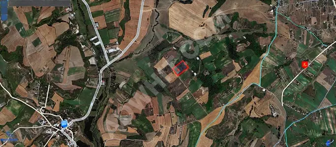 Residential land planned in the Istanbul Canal project in the Dursunköy area.