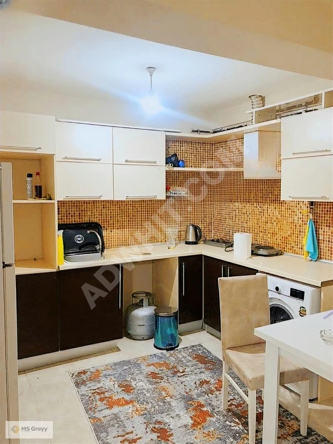 Apartment for sale 1+1 with an area of 90 square meters, front façade in ADNAN KAHVECİ AKTEL RESIDENCE.