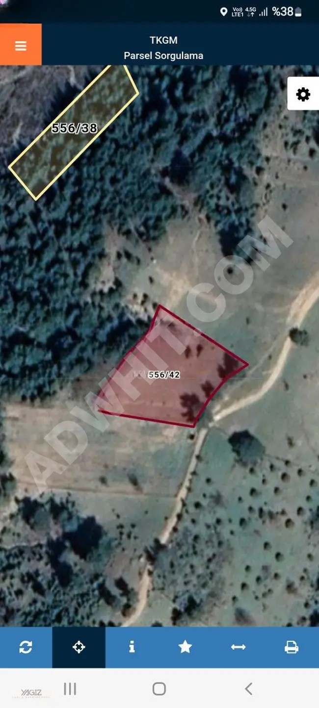 Land for sale in the village of Kocaseyit in the Havran area of Balıkesir, with an area of 3158 square meters.