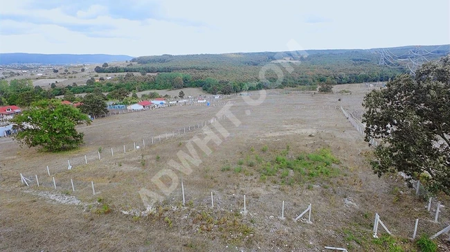 Agricultural land for sale with an area of 5590 square meters in Çatalca Binkılıç.