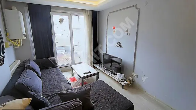 2+1 fully furnished apartment, spacious on a middle floor in MECİDİYEKÖY