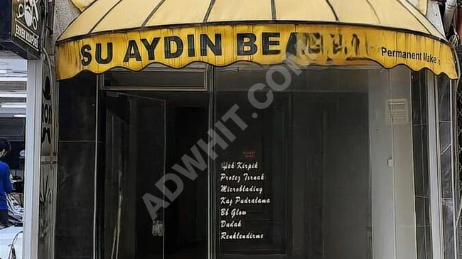 A vacant shop with a 60 square meter area and a mezzanine floor in BAKIRKÖY, Ebuziya Street.