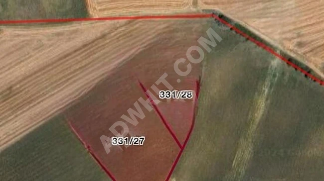 Independent field at an affordable price with deed in Tekirdağ Ergene