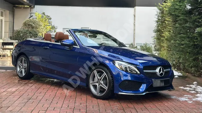 سيارة  MERCEDES C 180 CABRIO AMG موديل 2017 - مع نظام AIRSCARF