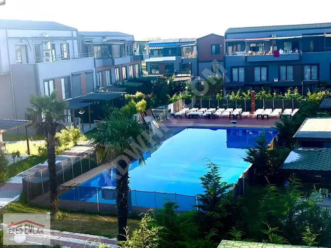 A 1+1 apartment with an area of 70 square meters with a pool for sale in the ŞİLE COLORİST complex.