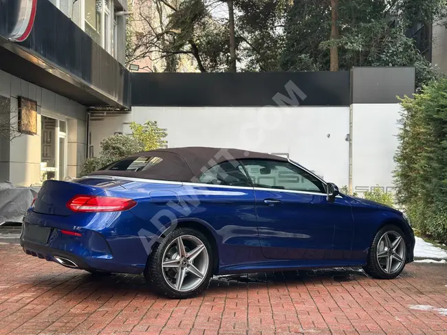 سيارة  MERCEDES C 180 CABRIO AMG موديل 2017 - مع نظام AIRSCARF