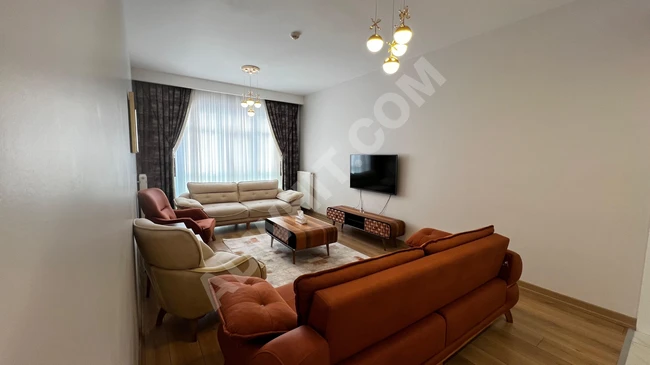 For rent: Furnished apartment in Bahcesehir, Bahcekent Avrupark complex 1+2