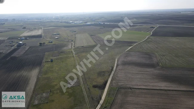 Land for sale with a single title deed, measuring 304 square meters, located in Tekirdağ Saray Büyük Yoncalı.