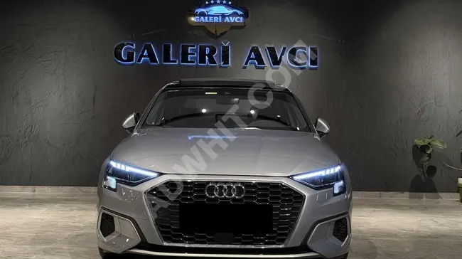 سيارة Audi A3 Sedan موديل 2023 - بدون أخطاء أو دهانات، بدون تلف، E مقاعد + تتبع المسار - سقف زجاجي