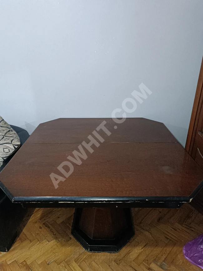 Old-fashioned wooden table