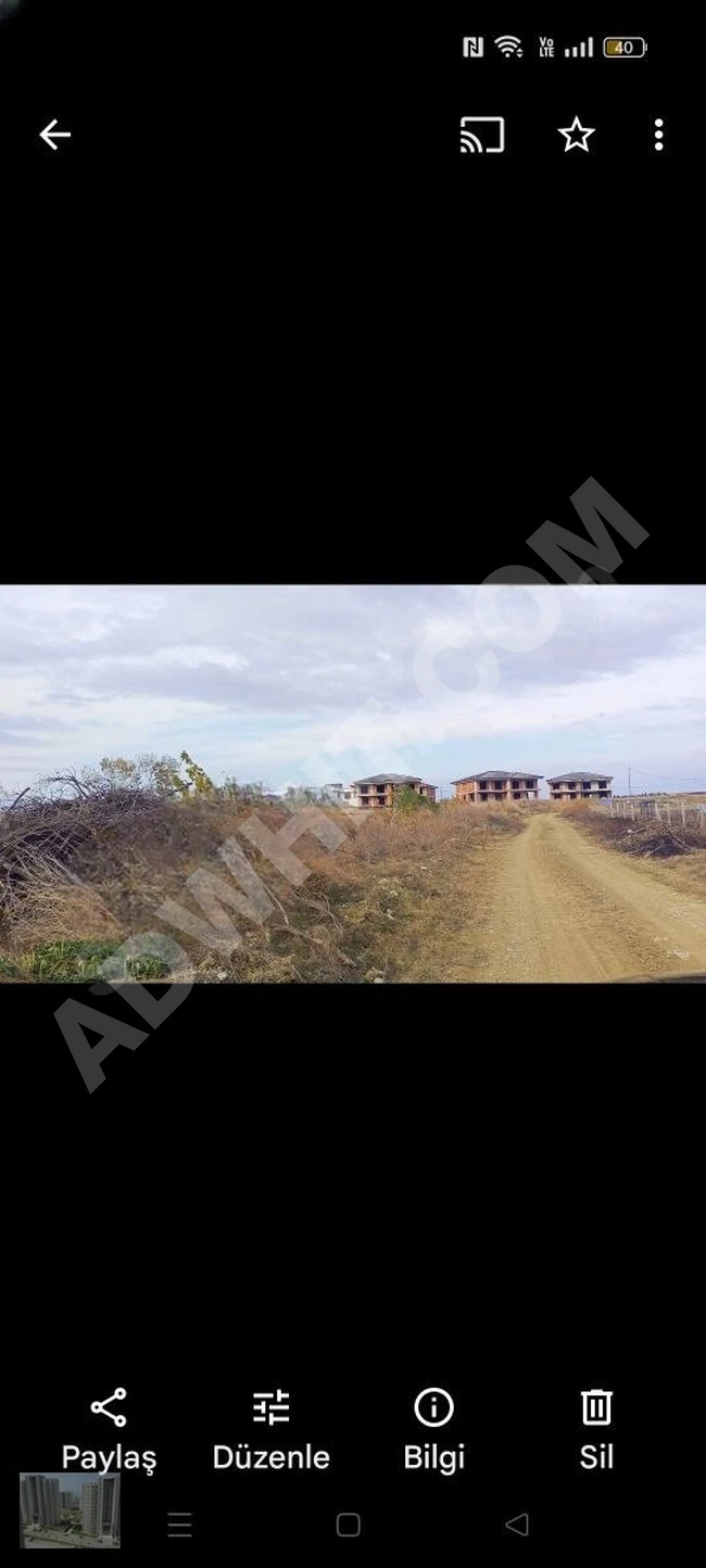 Clear land in Selimpaşa with a villa building permit ratio of 0.50 and required improvements.