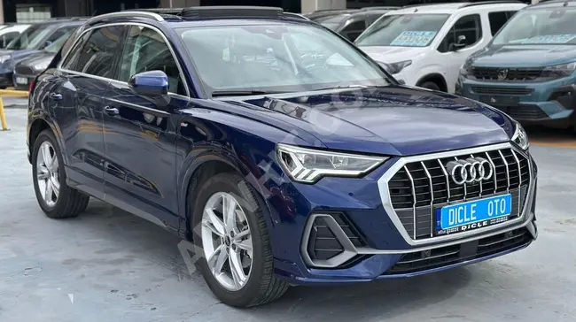 Audi Q3 35 TFSI model 2024 with the possibility of obtaining an interest-free loan totaling 400,000 Turkish Lira and trade-in options.