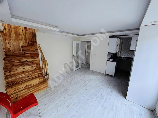 2+1 duplex apartment with a total area of 80 square meters, completely new in the KARTALTEPE neighborhood.